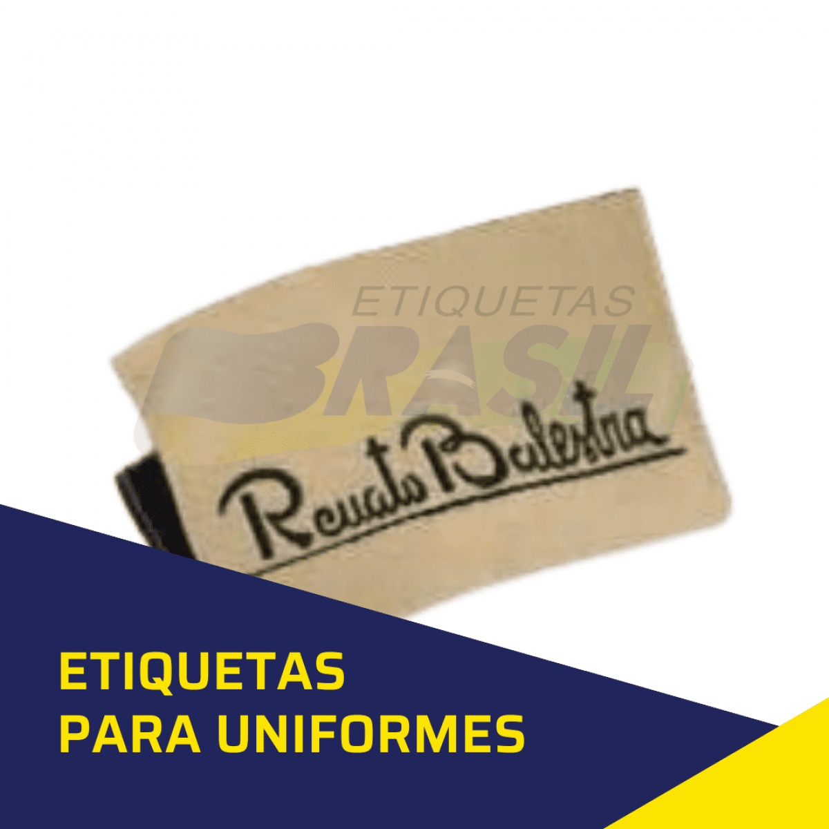 etiqueta costurar uniformes