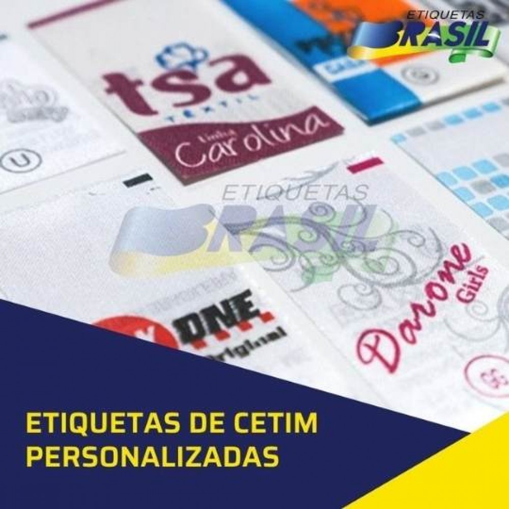 etiquetas de cetim